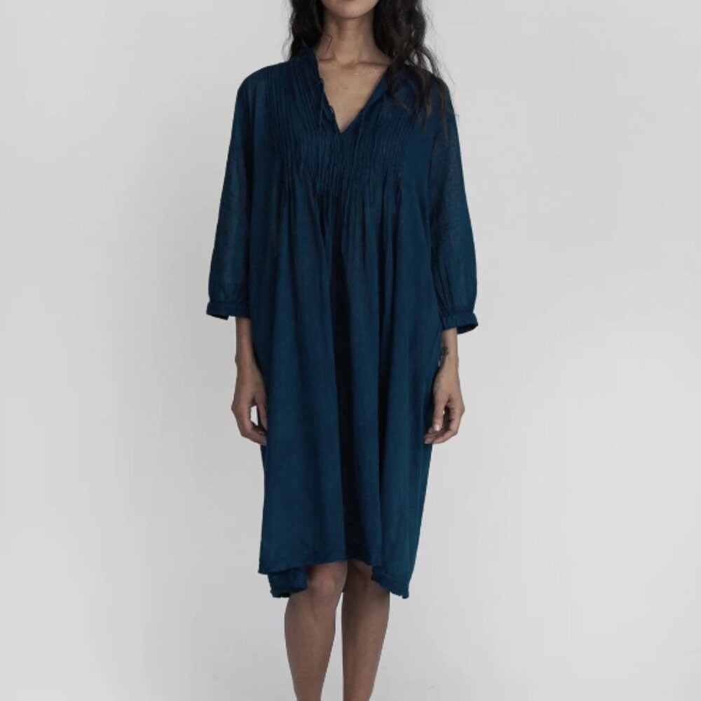 MATTA NY  Aditi  Dress  in  INDIGO  ~ XL  / Cruise